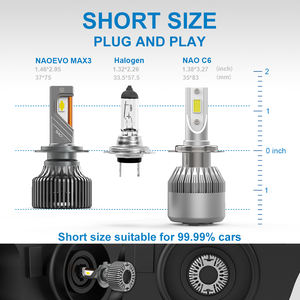 NAO New Arrival MAX3 120W Super Bright LED Headlight Bulbs H1 H15 H4 9006 9004 9007 Compatible A3 Q3 X5 X6 Car Cambus Auto <strong>Light</strong> - Product Image 2