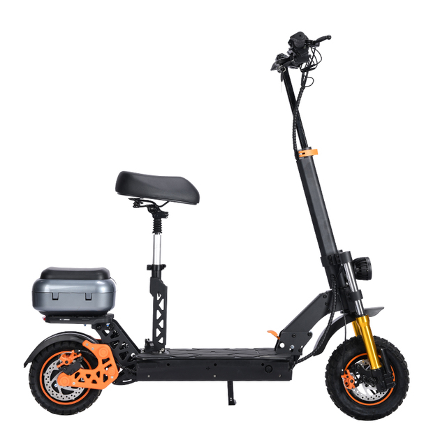 YUEBU M5 Pro Electric Moped Scooter with 42V Big Wheel Foldable 1000W Motor 60-80km Range UK Law for Two People