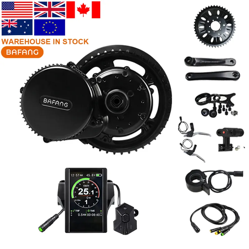 Almacén en el extranjero Best Popular G340 Bafang250 W 500 W 1000 W Kit de Ciclismo de motor con batería incluida