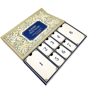 Luxury Custom Logo Christmas <b>Advent</b> <b>Calendar</b> <b>Box</b> - Rigid Cardboard Cosmetic Countdown Gift Packaging <b>Box</b> OEM Wholesale - Product Image 1