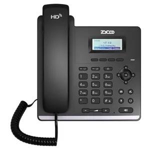 基本廉价ZYCOO ip手机CooFone H81 VOIP手机，2个SIP账号，128x48屏幕
