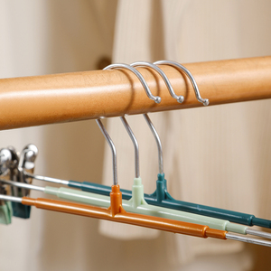 Modern Clothing Store Space Saving Non Slip <strong>Hangers</strong> Black Stainless Steel Elastic <strong>Clip</strong> Skirt <strong>Hangers</strong> - Product Image 4