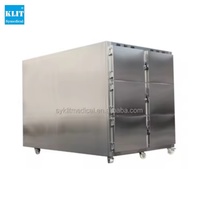 Réfrigérateur mortuaire à 8 compartiments pour corps, équipement de morgue, congélateur pour corps funéraires, en vente