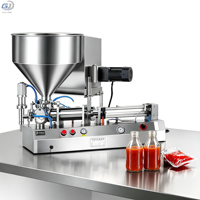 Machine de remplissage pneumatique pour liquides, shampoings, pâtes et miel en bouteilles de 100 à 1000 ml