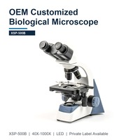 Microscope binoculaire de classe à marque privée XSP-500B, 10,8 kg, carton OEM pour les marques éducatives