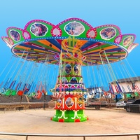 Manèges à chaises volantes pour fêtes foraines certifiés CE, balançoire spectaculaire pour 36 passagers, puissance 25 kW, hauteur 7 m