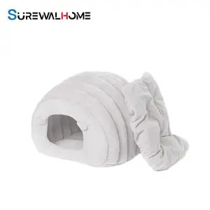 Surewalhome Opvouwbaar Hondenbed Grot Kat Huis Met Wasbare Kussens Huisdier Bed Voor Kittens Kleine Huisdieren Kat Tent Zacht Indoor Dierenhuis