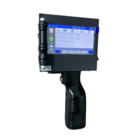 Impresora de Inyección de Tinta Manual TIJ, Máquina de Codificación de Fecha de Producción y Códigos de Barras para Bolsas de Cartón y Embalajes Flexibles con Fuente Grande de 5 cm