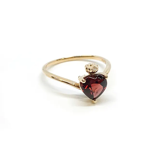 Japan Size Gold Designs For Girls With Price Wholesale Heart Ring