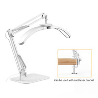 Lampe à LED demi-lune 24W dimmable pour extensions de cils avec bras réglable, design moderne, écologique, flexible et simple