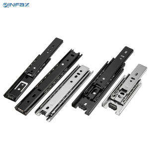 45-قنوات منزلقة ثلاثية الطي ، كروية تلسكوبية تحمل قضبان منزلقة فولاذية ، أدراج خزانة تخزين المطبخ Coulisse Tiroir - Product Image 3