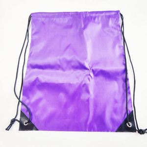 Custom Logo Durable 210D Nylon Pull <b>String</b> Drawstring <b>Bag</b> Draw <b>String</b> Backpack with Single Double Sided Printing - Product Image 6