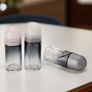 Empty Essential Oil Roller Bottle 30ml 50ml Glass <strong>Deodorant</strong> <strong>Roll</strong> on with Plastic Roller Carton Custom Color - Product Image 5
