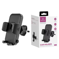 Support de téléphone universel flexible pour voiture 2-en-1, fixation sécurisée pour grille d'aération, tableau de bord et bureau, avec support rotatif à 360°