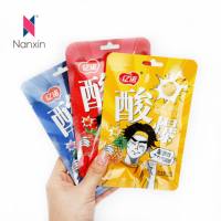 Sachet plat à trois soudures imprimé sur mesure, transparent, thermoscellable, en plastique, pour emballage de snacks, biscuits, bonbons et aliments secs
