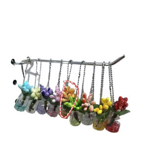 Pasta luminosa explosiva caoh Xuan Yi Grass Vase, colgante <span class=keywords><strong>de</strong></span> llavero DIY, material artesanal, decoración para la consola central del coche - Product Image 3