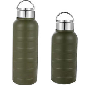 Botella de Agua Deportiva Portátil de Acero Inoxidable con Aislamiento Térmico de Doble Pared y Asa - Product Image 1
