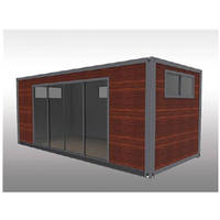 Kit fabriqué de bungalow de cabine portable de petite plage modulaire préfabriqué abrite une maison en conteneur