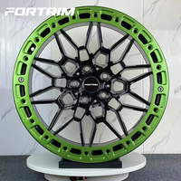 Jantes forgées monobloc FORTRIM 17X10 18X9 19X9.5/10 vertes, rouges et noires, à concavité profonde et à blocage de jante pour BMW M2 M3 M4 M6 5X112 5X120