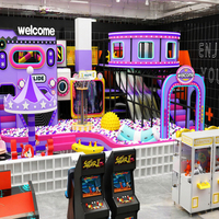 Parc d'attractions intérieur commercial personnalisé avec trampoline intégré certifié ASTM pour centre commercial FEC