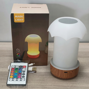 Modern <b>Touch</b> Dimmable LED Night Light Bed <b>Lamp</b> Remote Controller Rechargeable USB Powered Multicolored Long-Lasting 30000 Hours - Product Image 1