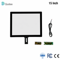 Kit de superposition tactile PCAP haute sensibilité de 15 pouces, taille personnalisée pour moniteur industriel