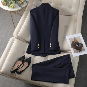 Set di abiti da pendolare professionale di fascia alta per il tempo libero per donne primavera autunno dea giacca a ventaglio nuovo temperamento lavoro occasioni formali - Product Image 5
