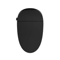 WC intelligent noir TA-X560DF TEJJER, une seule pièce, avec chasse d'eau automatique et réservoir intégré