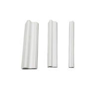 Plinthe murale moderne en PVC/PS écologique, imperméable, apprêtée blanche, pour villas et hôtels