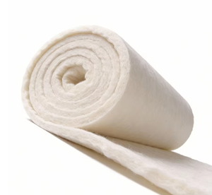 Couverture en fibres céramiques de silicate d'aluminium de 25 mm, haute densité, isolation thermique pour la doublure des fours et des pipelines pétrochimiques - Product Image 1