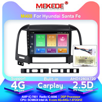 Reproductor de DVD para Auto MEKEDE M Android 10 8 Núcleos IPS DSP para Hyundai Santa Fe 2006 2007 2008 2009 2010 2011 4+64G Estéreo GPS Radio