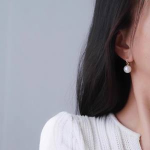 Aretes de Plata S925 con Perlas DIY, Cuentas Redondas de 8-13 mm, 22327, Joyería de Plata Simple, Clip para Oreja con Soporte para Perlas Vacío - Product Image 4