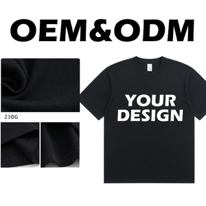 เสื้อยืดผ้าฝ้าย230gsm ลายเรียบสำหรับผู้ชายไซส์ใหญ่พิเศษพิมพ์ลายปักออกแบบได้ตาม<span class=keywords><strong>ต</strong></span>้องการ - Product Image 2
