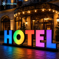 Letras de Canal LED con Logotipo Comercial, RGB a Todo Color, Letras Iluminadas, Personalización de Logotipos Publicitarios