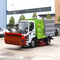 Balayeuse routière Dongfeng Dolika 75 mètres cubes avec brosse rotative et lame à neige