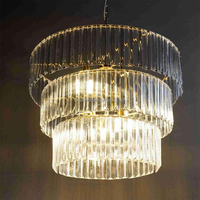 Lustre en cristal multicouche de luxe SMOOTH pour mariage, 60 cm, rond, à plusieurs niveaux, pour les événements de mariage