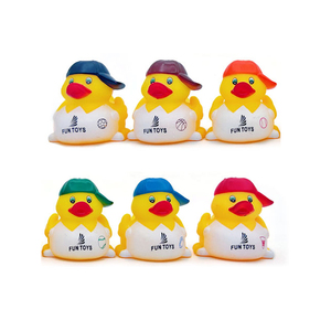 Confezione da 6 Paperelle Giocattolo in Vinile per il Bagnetto del Bambino - Product Image 1