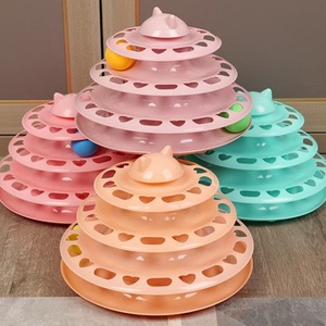 Juguete Giratorio de Cinco Niveles para Gatos, Suministros para Mascotas, Juguete de Rompecabezas, Torre para Gatos de Interior con Rueda Giratoria de Cinco Niveles - Product Image 2