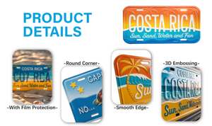 Placa de matrícula antimonopolio a prueba de UV con logotipo en relieve de diseño personalizado para coche con 25 años de experiencia - Product Image 4