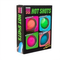 Nouveau produit transfrontalier : Balle anti-stress en silicone six couleurs à récupération lente, emballage en boîte