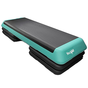 18.9\&quot; Adjustable Height Workout Stepper ABS Material Aerobic Exercise <strong>Step</strong> <strong>Platform</strong> With 2 Risers For Home Gym - Product Image 1