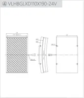 Source de lumière à fond incurvé HBGLX pour vision industrielle, éclairage basse tension CC pour détection de surfaces courbes, compatible CCD/CMOS