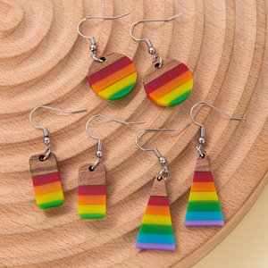 <span class=keywords><strong>Boucles</strong></span> <span class=keywords><strong>d</strong></span>'<span class=keywords><strong>oreilles</strong></span> pendantes bohèmes rétro en résine géométrique avec coutures en bois, <span class=keywords><strong>7</strong></span> <span class=keywords><strong>chakras</strong></span>, vintage, personnalisées, bijoux <span class=keywords><strong>d</strong></span>'été - Product Image 1