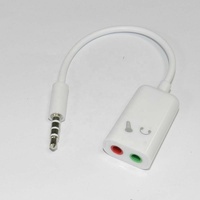 Cable Adaptador Divisor de Audio Estéreo de 3.5mm, 1 Hembra a 2 Machos