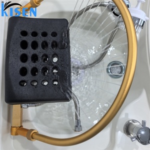 KISEN Portable Barber Shop Hair Salon Head Spa <b>Bed</b> Shampoo Sink Bowl Mobile Wash Basin 2 Water Tanks Water <b>Heater</b> Commercial Use - Product Image 6
