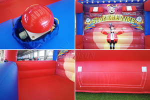 WINSUN Circus Inflatable Time Stop Game Tent Red White Striped With Electronic <b>Timer</b> For Carnival Fair Party Rental Commercial - Product Image 6