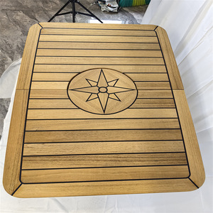 Mesa Plegable de Teca con Forma de Barril, 480/960*650 mm, para Uso en Exteriores, Accesorios Marinos para Yates, Comercio Electrónico Transfronterizo - Product Image 2