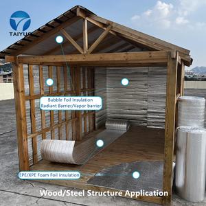 Feuille de <span class=keywords><strong>mousse</strong></span> EPE d'<span class=keywords><strong>isolation</strong></span> thermique moderne pour plafonds de 3mm 5mm d'épaisseur avec de l'aluminium d'un côté du <span class=keywords><strong>polyuréthane</strong></span> blanc de l'autre - Product Image 5