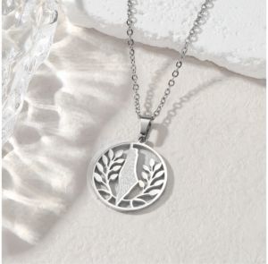 Ожерелье женское с кулоном из нержавеющей стали - Product Image 3