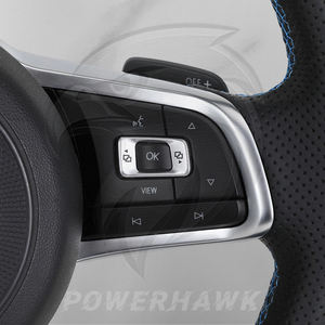 Volant en cuir Alcantara compatible avec Volkswagen Golf 7 7.5 8 GTI <span class=keywords><strong>R</strong></span> <span class=keywords><strong>Line</strong></span> Polo Passat CC <span class=keywords><strong>Tiguan</strong></span> L GTE GTD Scirocco - Product Image 5